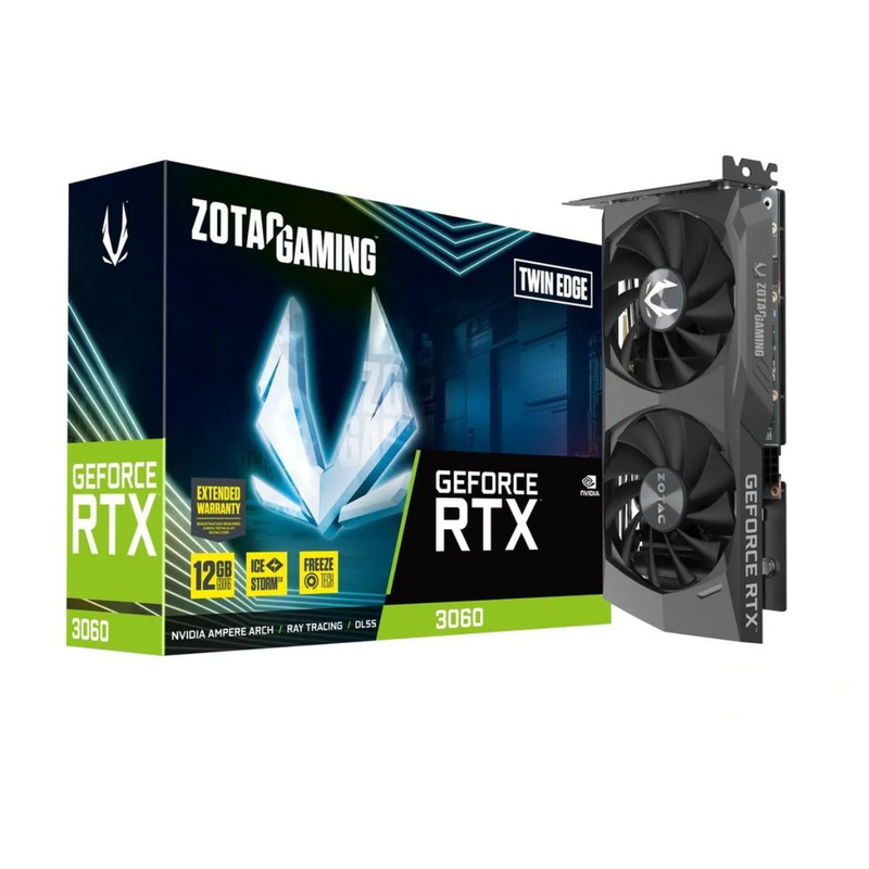 Zotac Gaming GeForce RTX 3060 Twin Edge 12GB GDDR6 Graphics Card - كرت الشاشة